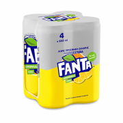 Fanta Lemon Zero Stevia 33cl - Pack of 4 
