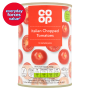 Co-op Italian Chopped Tomatoes in Tomato Juice 400g 