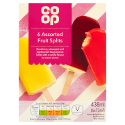 Co-op Assorted Fruit Splits 6 x 73ml (438ml) 