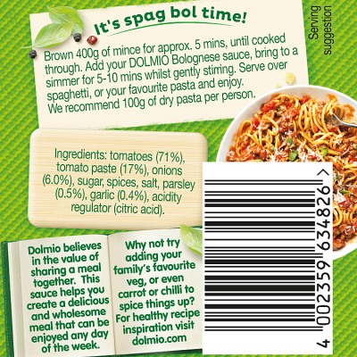 Dolmio Bolognese Onion and Garlic Pasta Sauce 500g