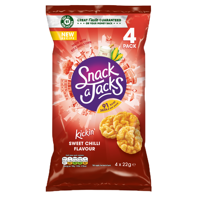 Snack a Jacks Sweet Chilli 4x22gr