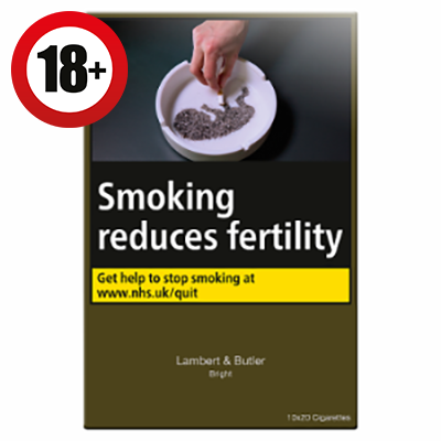 Duty Paid Lambert & Butler Original Silver 20 Pack DP