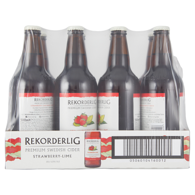 Rekorderlig Strawberry - Lime Cider 500ml - 24 Pack