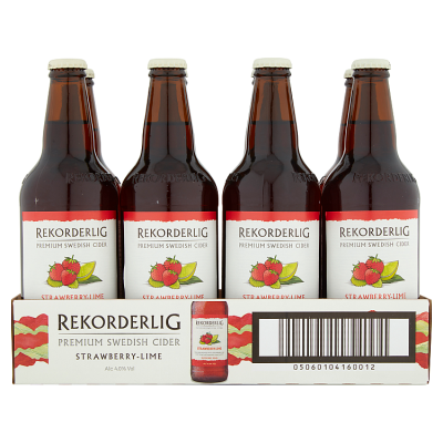 Rekorderlig Strawberry - Lime Cider 500ml - 24 Pack