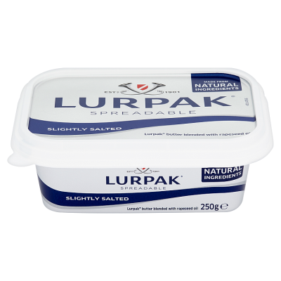 Lurpak Butter Slightly Salted 250g foil