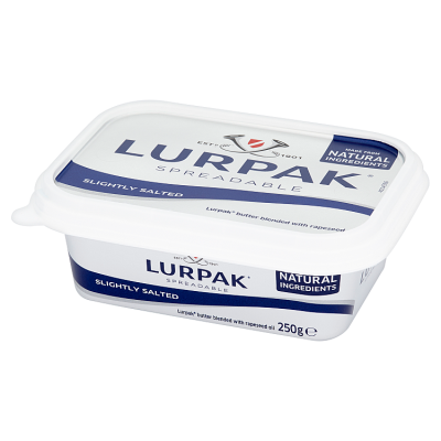 Lurpak Butter Slightly Salted 250g foil