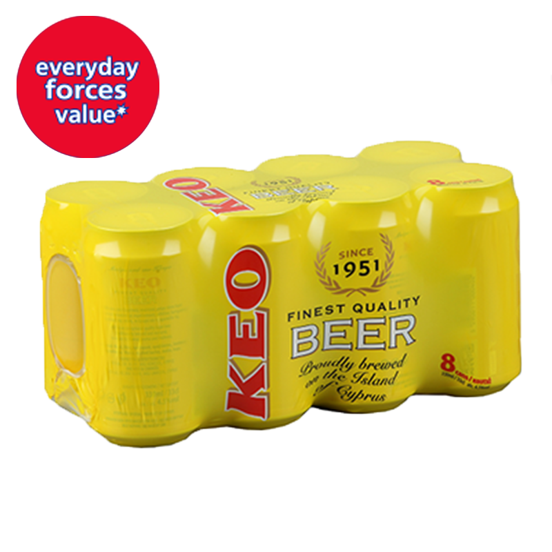 Keo Beer Cans 330ml - Pack Of 8