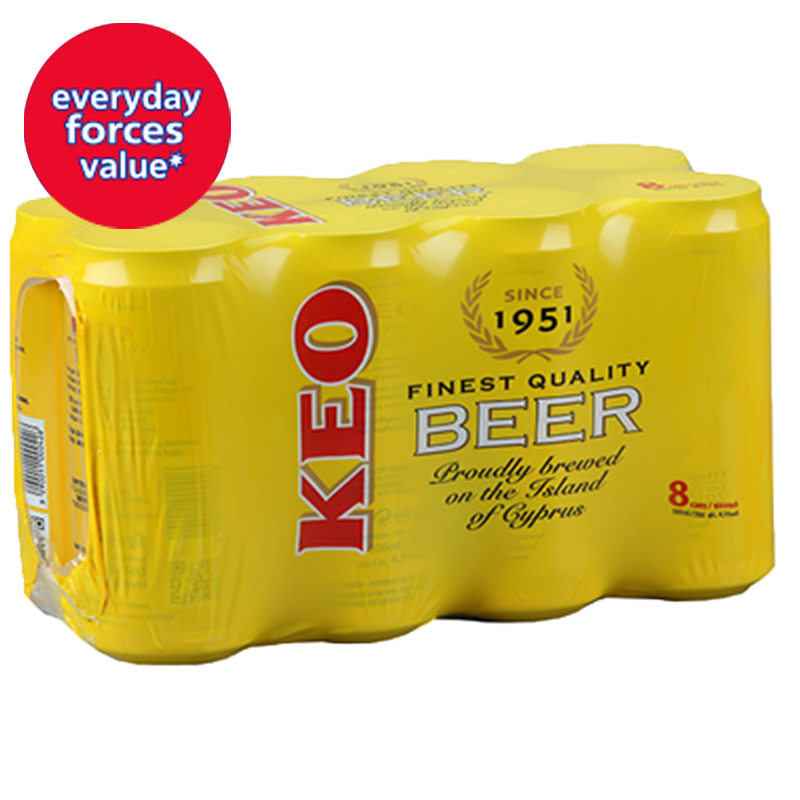 Keo Beer Cans 500ml - Pack of 8