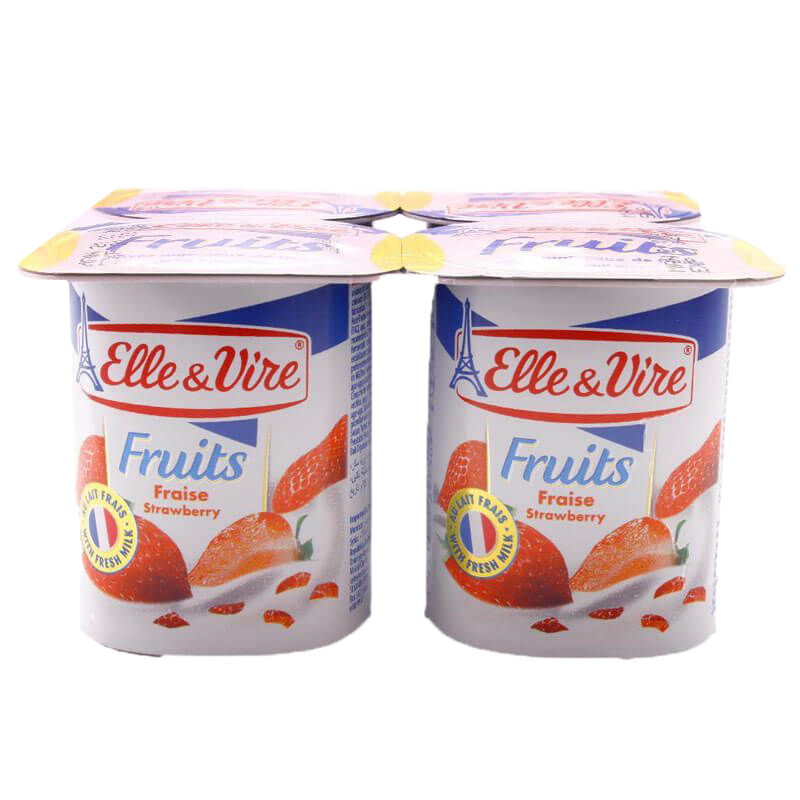 Elle & Vire Yogurt Dessert Strawberry 4x125gr