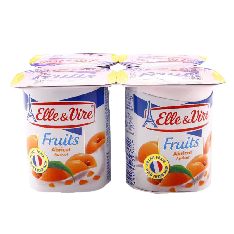Elle & Vire Yogurt Dessert Apricot 4x125gr