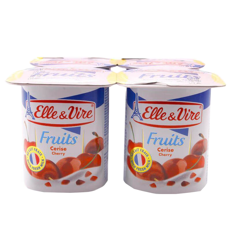 Elle & Vire Yogurt Dessert Cherry 4x125gr