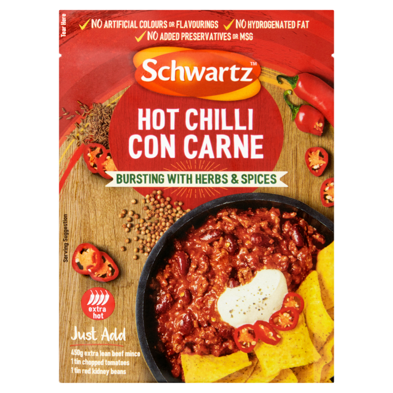 Schwartz AM Hot Chili Con Carne 41gr