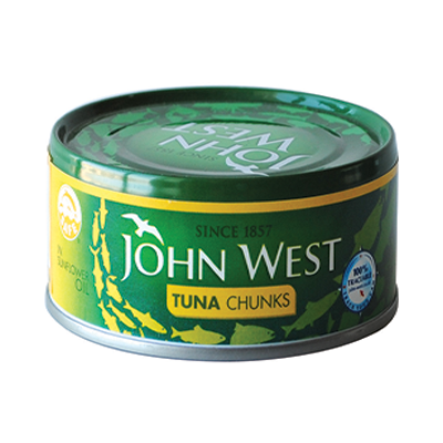 John West Tuna Chunks in Sunflower Oil 145g