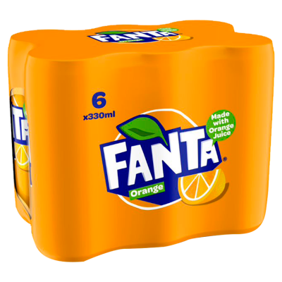 Fanta Orange Can 33cl - Pack of 6