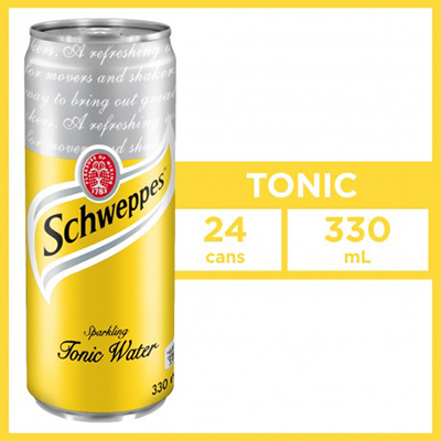 Schweppes Tonic Water Can 33cl - 24 Pack