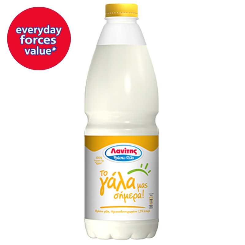 Lanitis Semi Skimmed Milk 1.5% 1.5L
