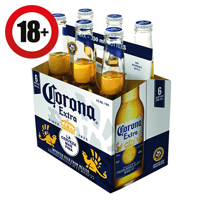Corona Extra 4.5% 35.5cl Bottle - Pack of 6