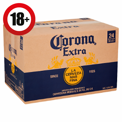 Corona Extra 4.5% - 35.5cl Bottle - 24 Pack