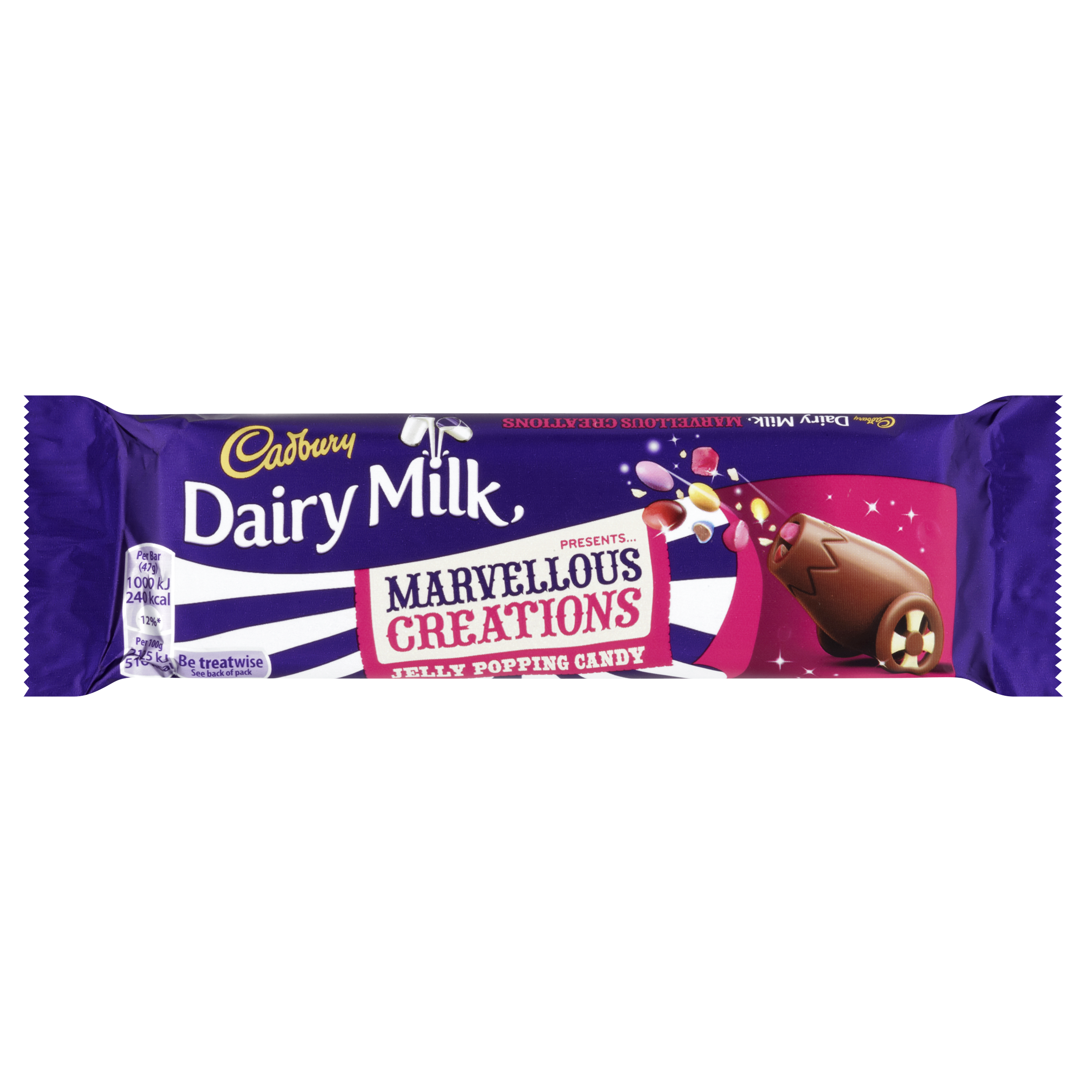 Cadbury Dairy Milk Marvellous Creations Jelly Popping Candy Shells 47g