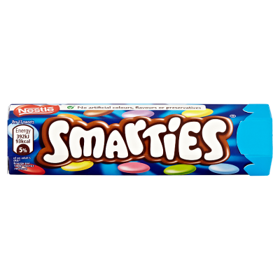 Smarties Milk Chocolate Sweets Tube 38g