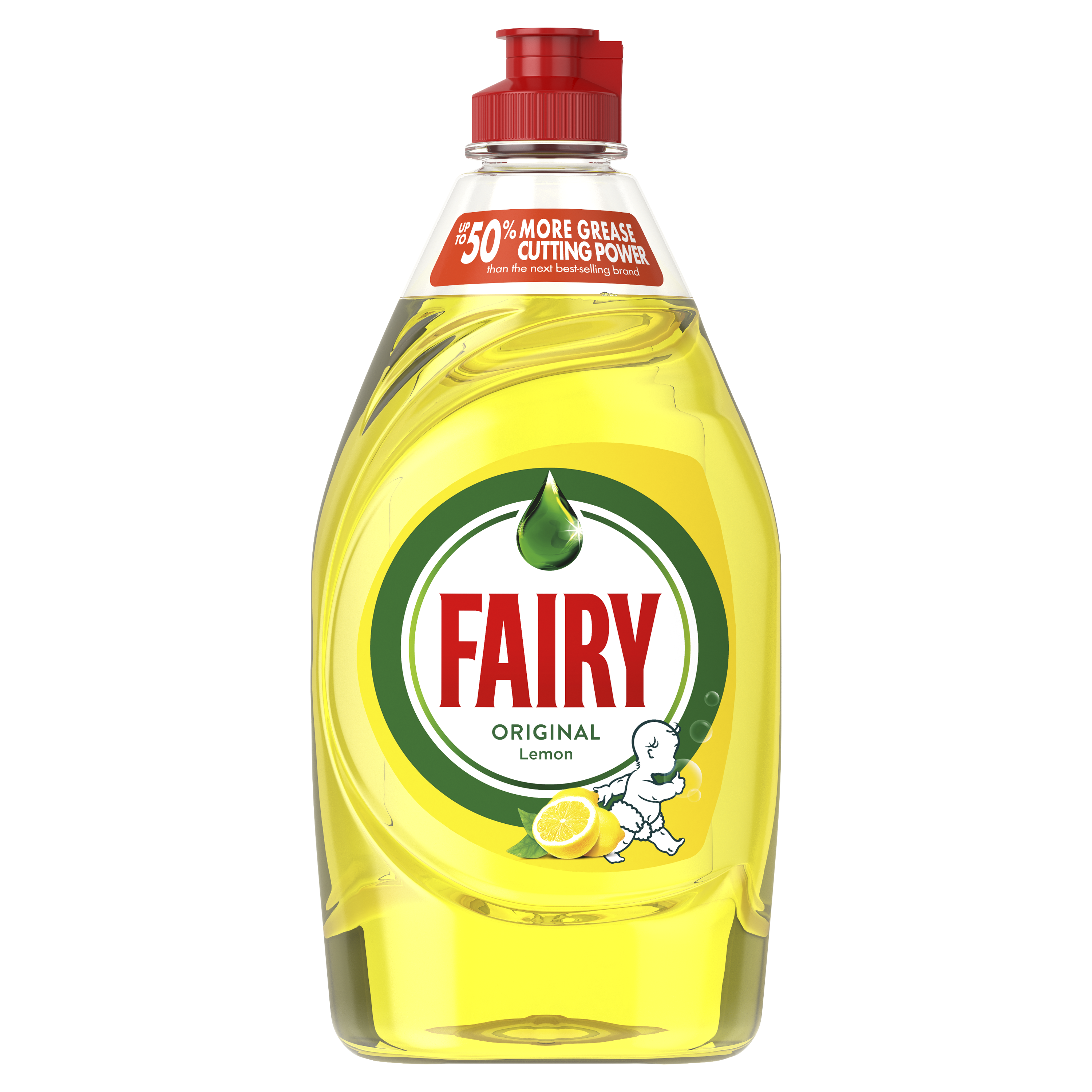 Fairy Original Washing Up Liquid Lemon with LiftAction 433ml