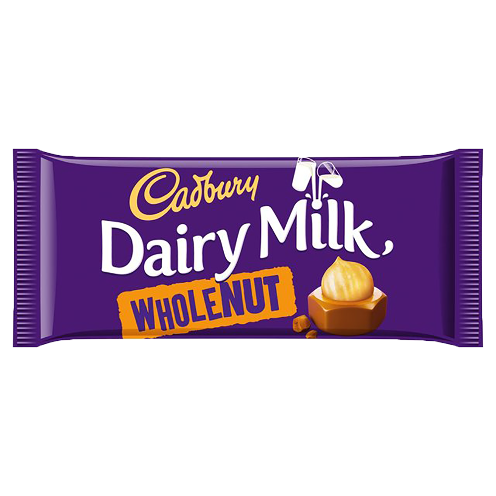 Cadbury Dairy Milk Whole Nut Chocolate Bar 200g