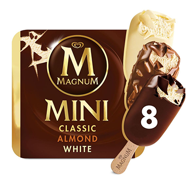 Magnum Classic, Almond & White Ice Cream 6+2 x 55 ml
