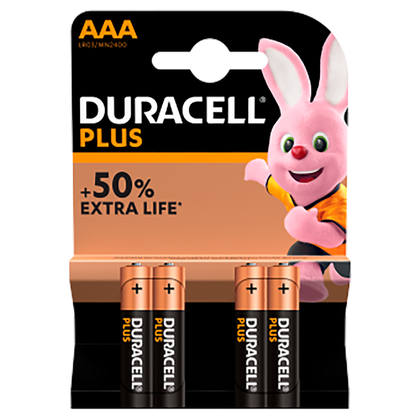 Duracell plus power AAA 4 Batteries