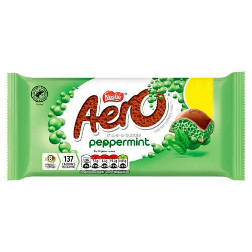 Aero Peppermint Mint Chocolate Sharing Bar 90g