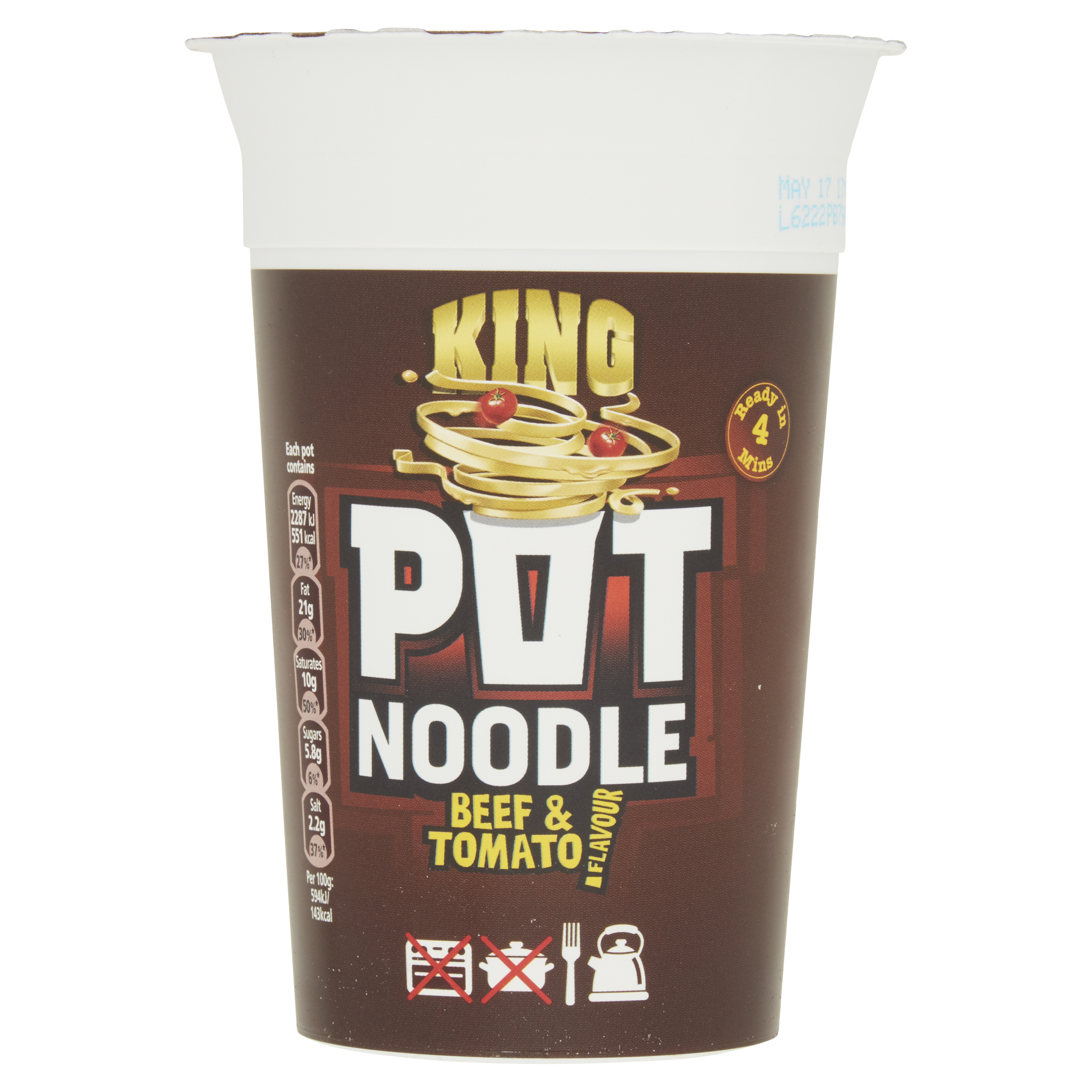 Pot Noodle Beef & Tomato King Pot 114 gr