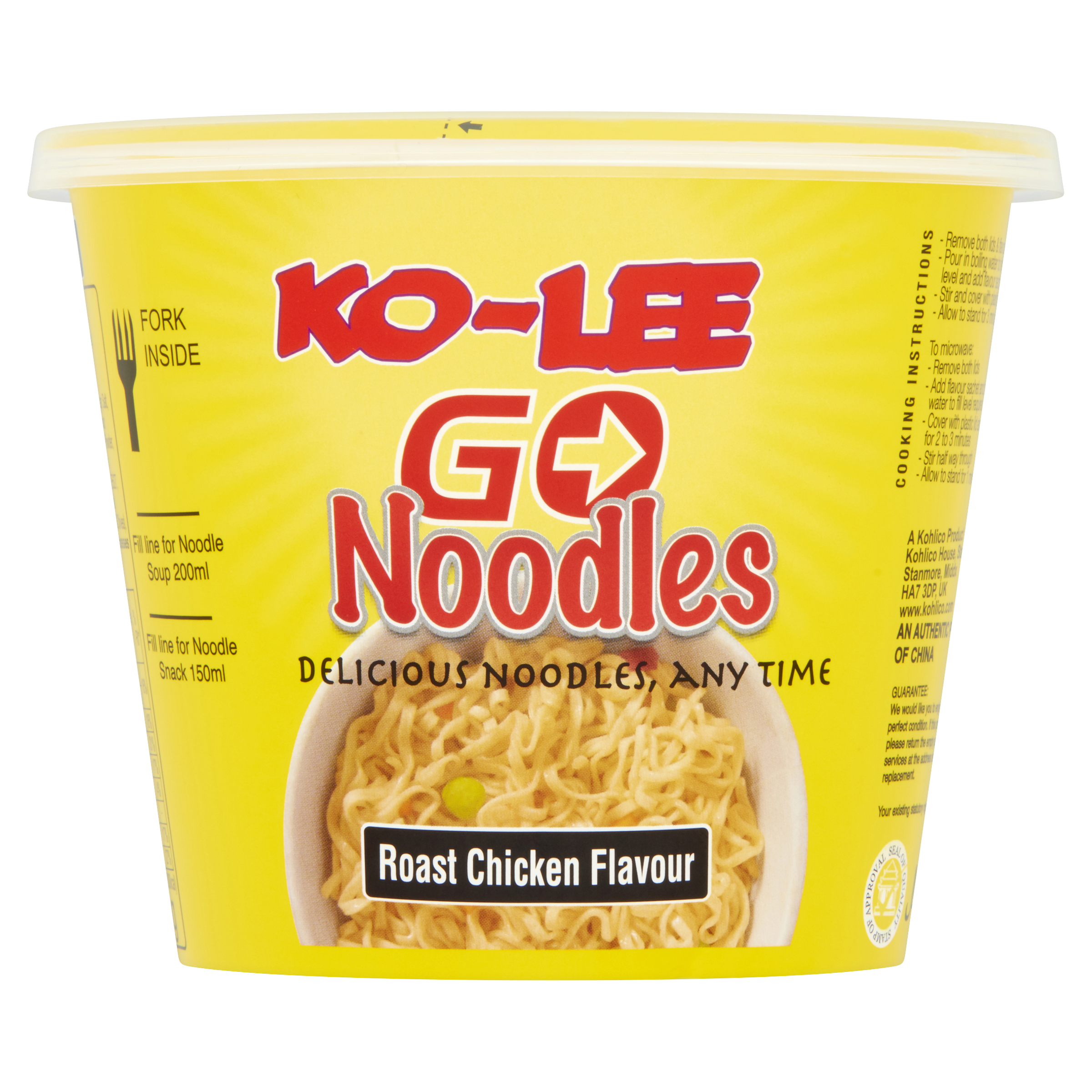 Ko-Lee Go Noodles Roast Chicken Flavour 65g