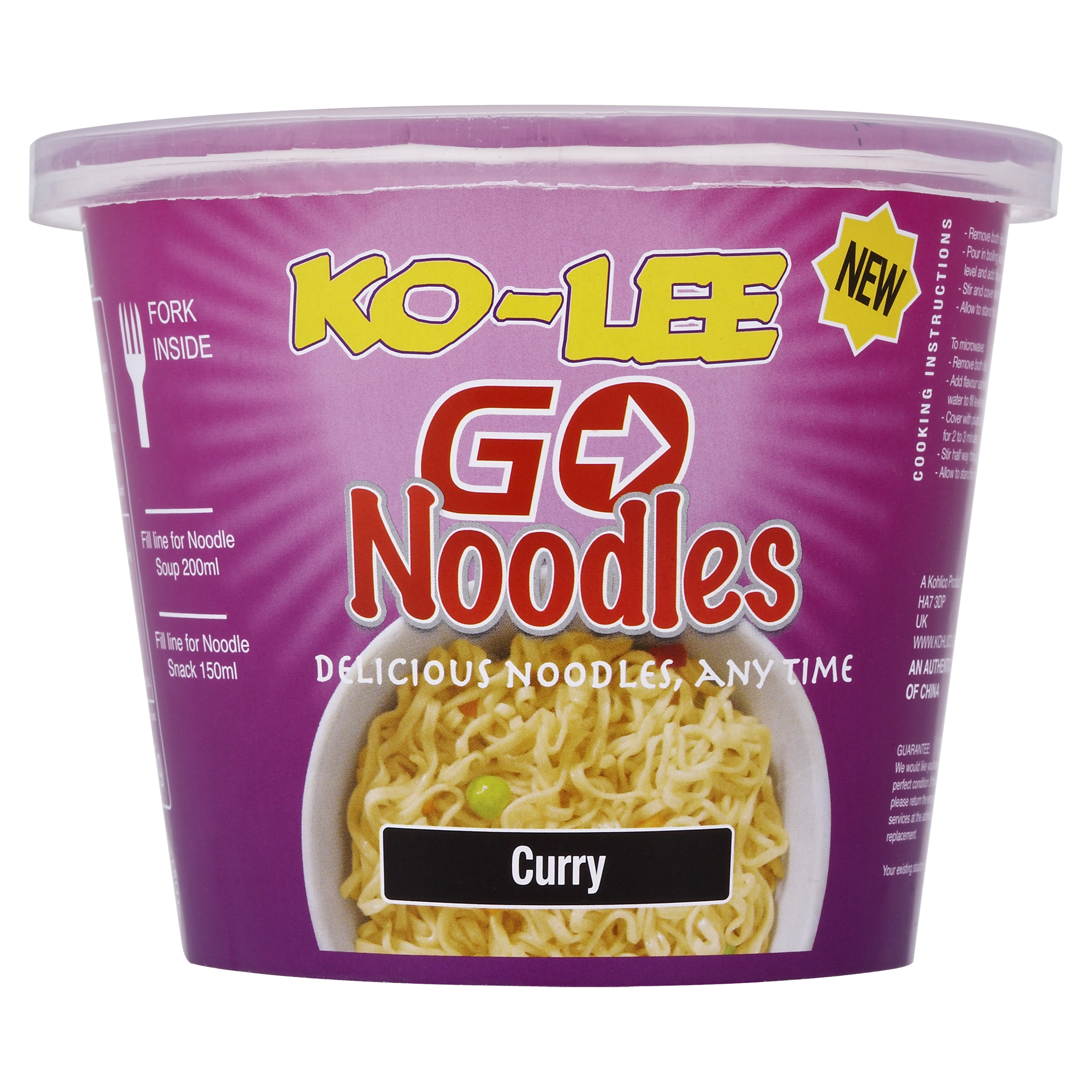 Ko-Lee Go Noodles Curry 65g