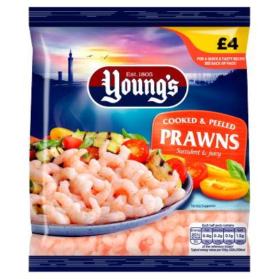 Young's Cooked & Peeled Prawns 180g
