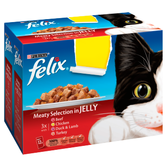 Felix Mix Meat Selection Cat Food 12 x 100g