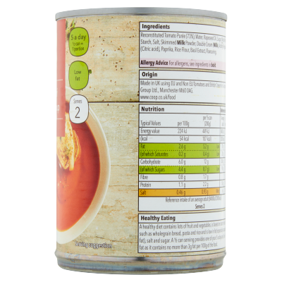 Co-op Cream of Tomato Soup 400g