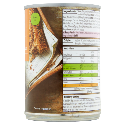 Co-op Cream of Chicken Soup 400g