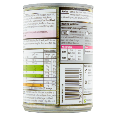 Co-op Lentil & Bacon Soup 400g