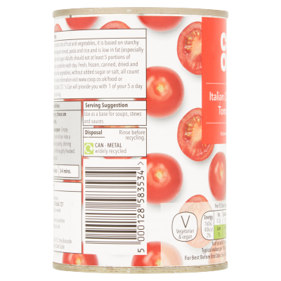 Co-op Italian Chopped Tomatoes in Tomato Juice 400g
