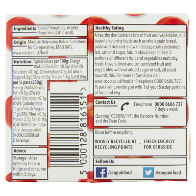 Co-op Italian Passata 500g