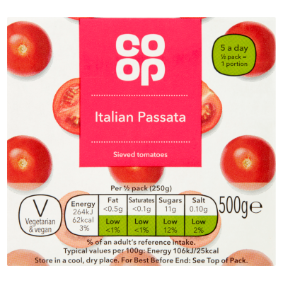 Co-op Italian Passata 500g