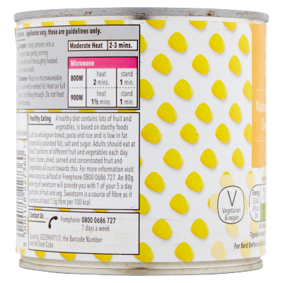 Co-op Naturally Sweet Sweetcorn in Water 325g
