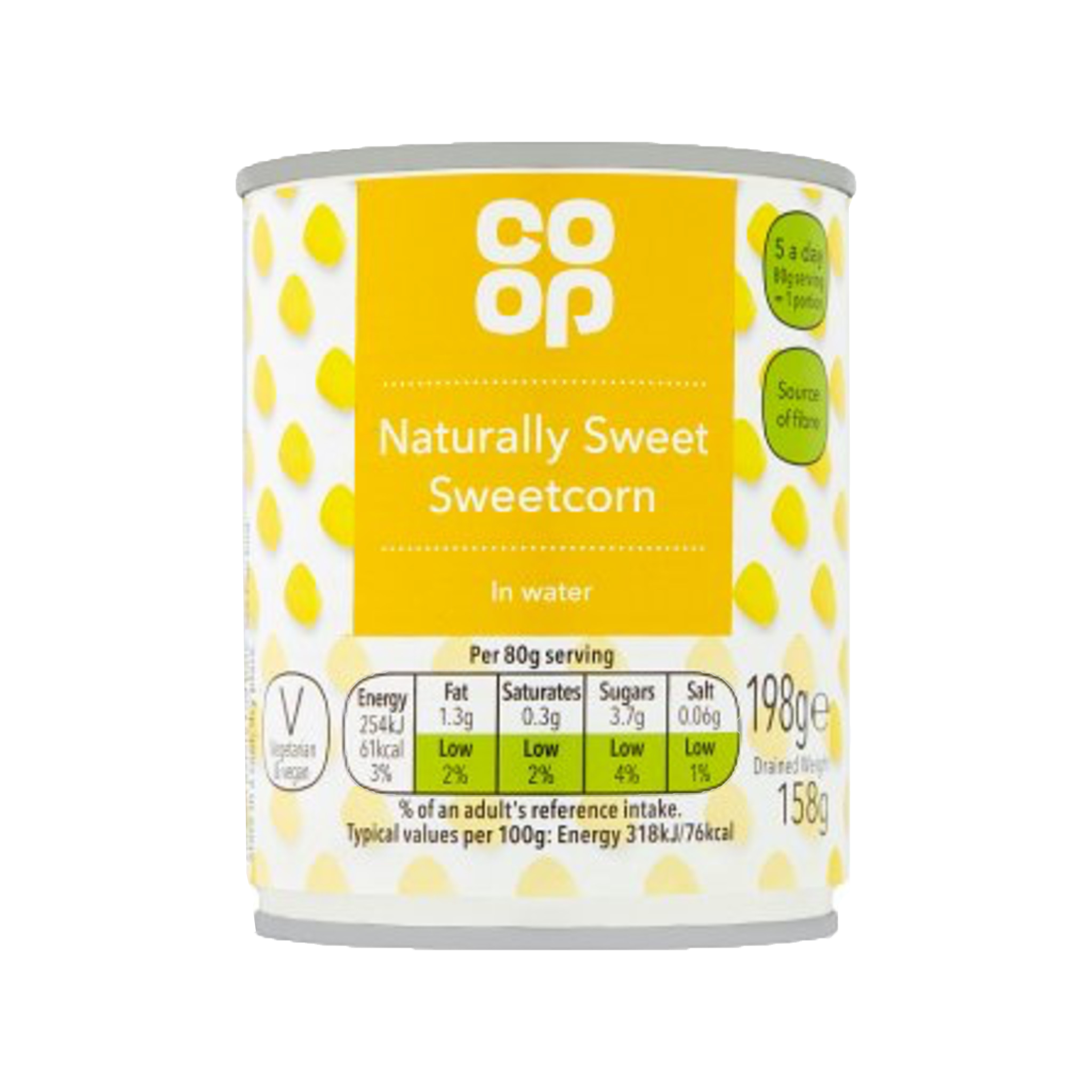 Co-op Sweet Corn in Water 198g