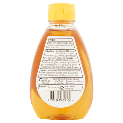 Co-op Squeezy Clear Honey 340g