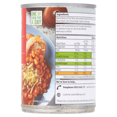 Co-op Baked Beans in Tomato Sauce 400g
