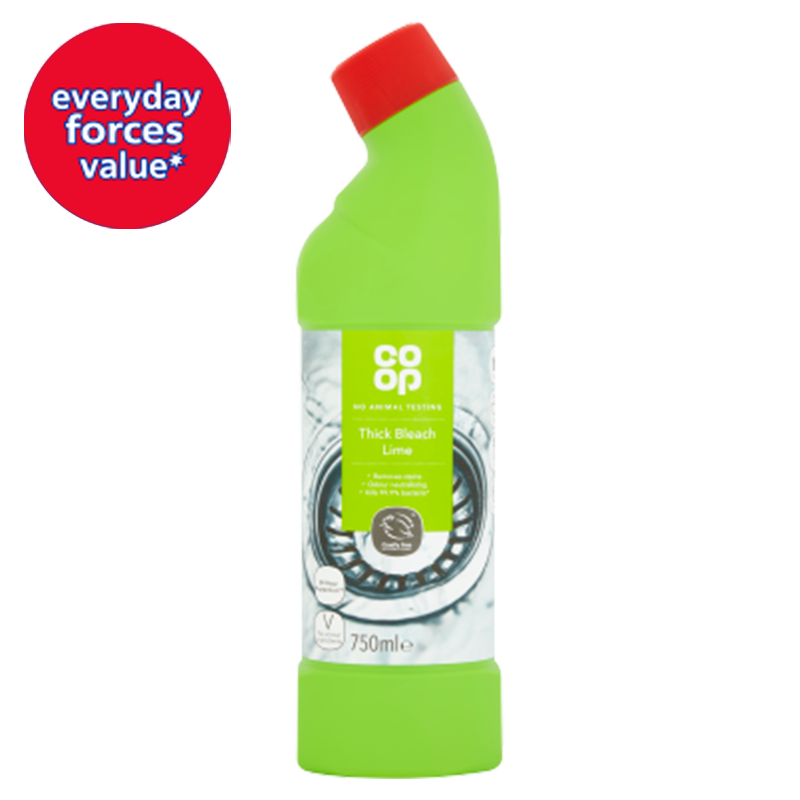 Co-op Thick Bleach Lime 750ml