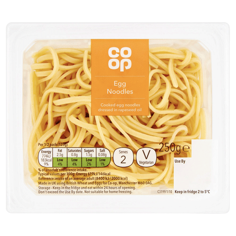 Co-op Oriental Medium Egg Noodles 250g
