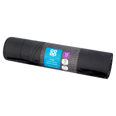 Co-op 10 Large Heavy Duty Refuse Sacks 100 Litre