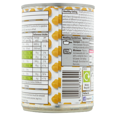 Co-op Chick Peas in Water 400g