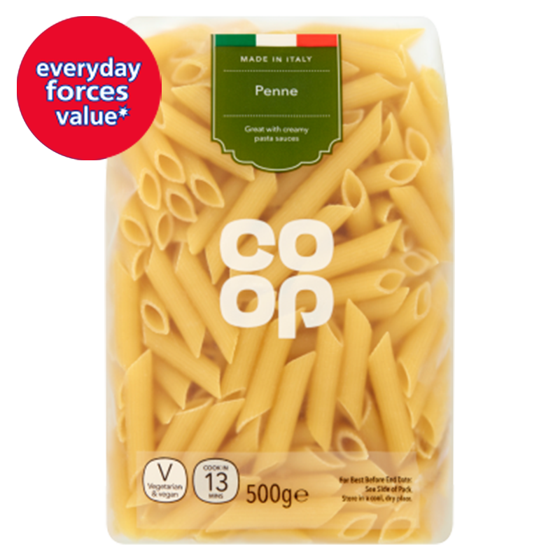 Co-op Penne Rigate Quills 500g