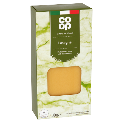 Co-op Plain Lasagne 500g